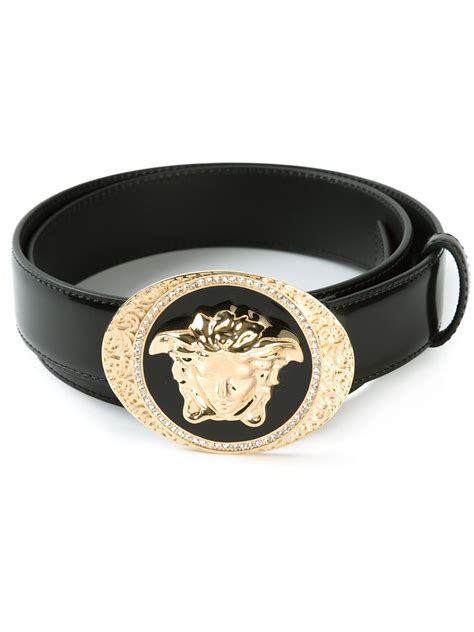 used versace leather multicolor medusa-buckle belt black men's 32in 80cm|593 results for used medusa versace belt .